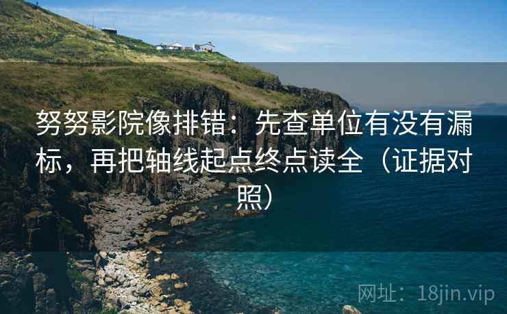 努努影院像排错：先查单位有没有漏标，再把轴线起点终点读全（证据对照）